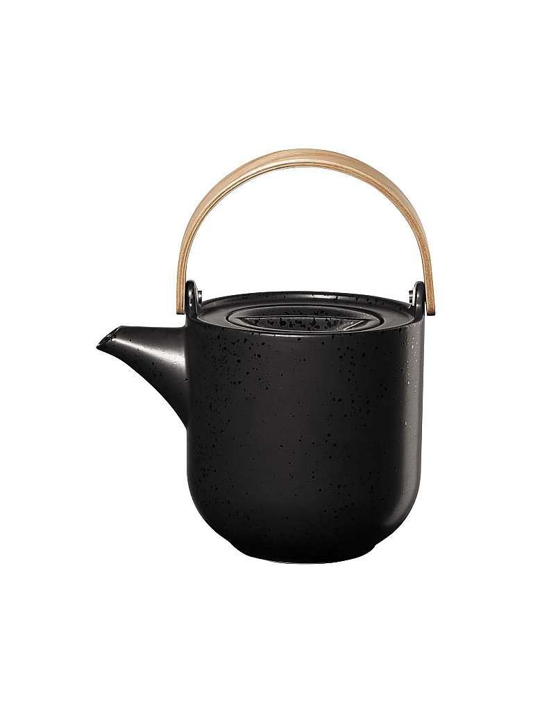 Asa Selection Théière Coppa avec Poignée en Bois 1l Noir 3